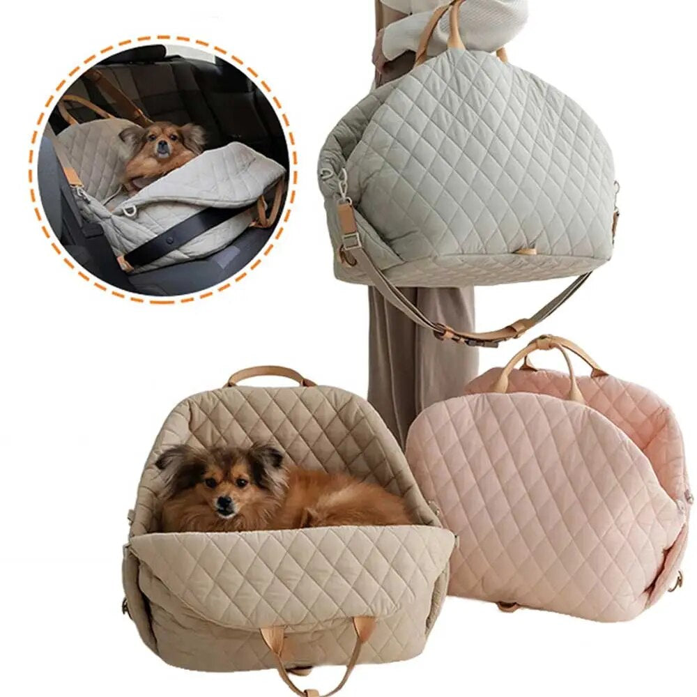 Luxury PetVenture Stylish Pet Handbag & Car Seat 